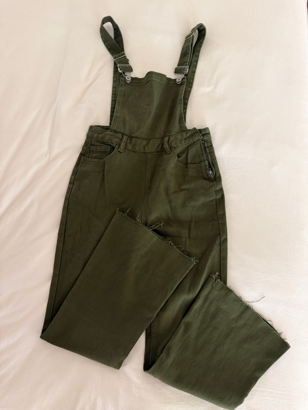 Umgee Olive Green Women's Denim Overalls